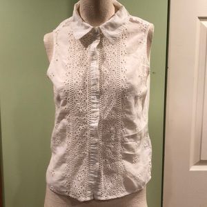 White 100% cotton tank